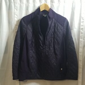 Talbots Women's Quilted Jacket - Deep Purple